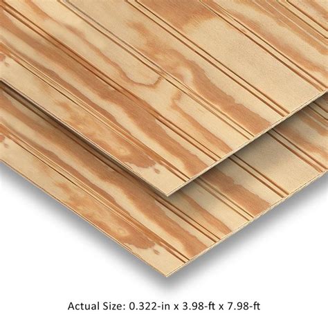 Shop Plytanium Ply Bead Natural Rough Sawn Syp Plywood Untreated Wood