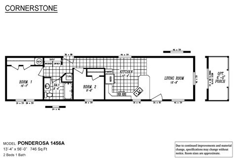 Browse our manufactured home floor plans below and easily get a price quote on a home you like. Cornerstone / Ponderosa by Marlette Homes