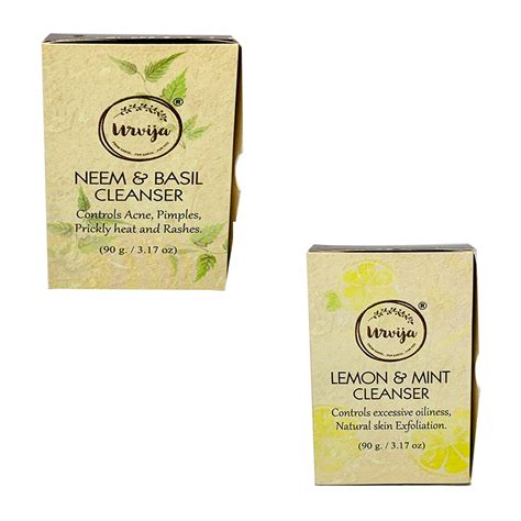 Buy Urvija Neem And Basil And Lemon And Mint Cleanser Essential Oil Based