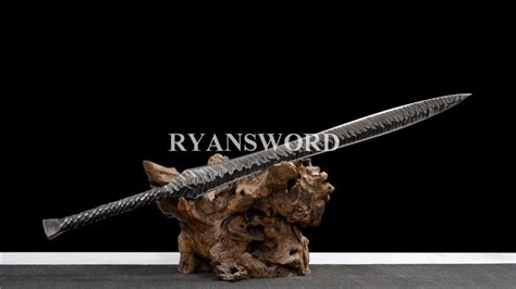 Handmade Spear Sword Folded Steel Ryan139336000
