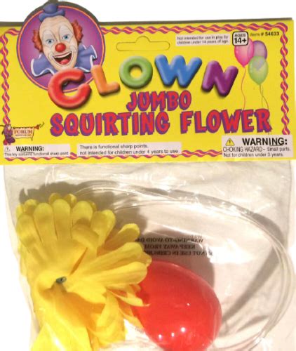 JUMBO SQUIRTING CLOTH FLOWER Joke Clown Costume Prank Squirts Shoots Water Gag EBay