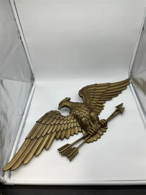 vintage sexton large usa american eagle gold color metal wall plaque 27 69 99 picclick