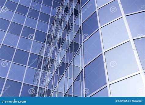 Glass And Steel Facade Of Modern Office Building Stock Image Image Of Perspective Glass 52993053