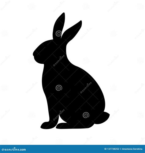 Rabbit Silhouette In Vector 137737991