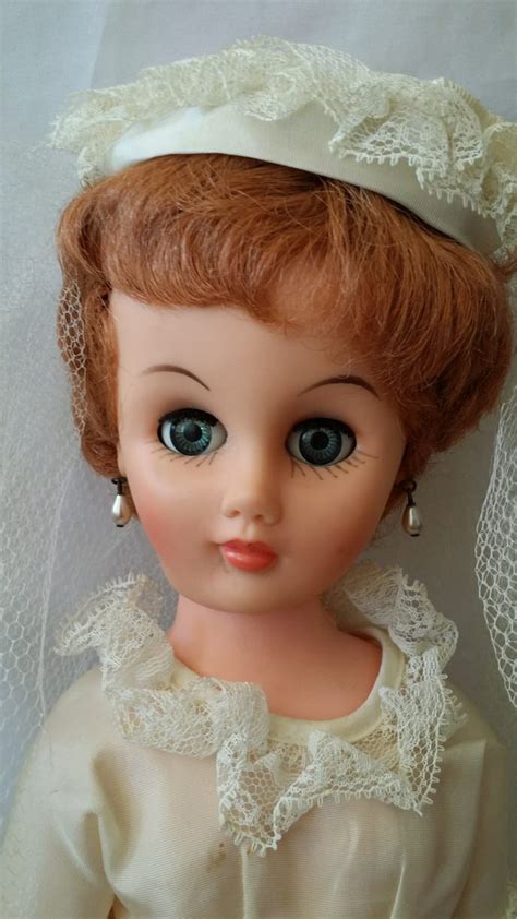 Betty Bride Doll ~ Antique Hard Plastic 20 Tall ~ Bride Doll 1950s