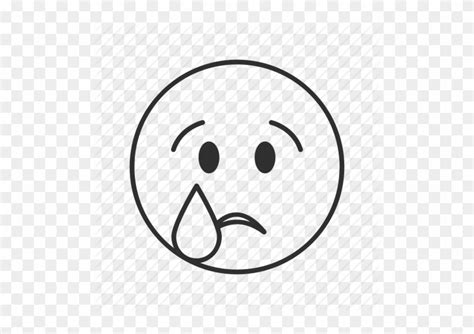 Sad Face Emoji Icons Sad Emoji Black And White Free Transparent Png