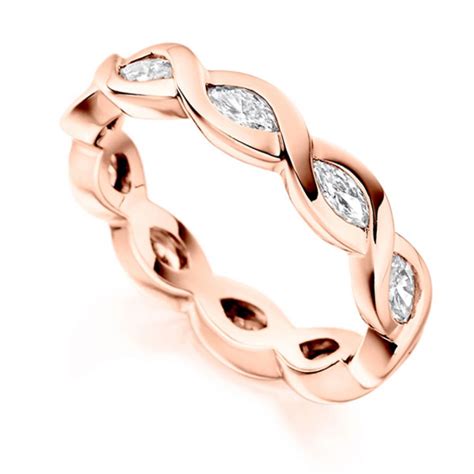 1 Carat Unique Marquise Full Diamond Eternity Ring