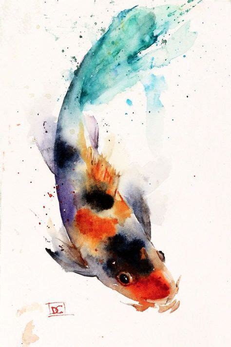 KOI Watercolor Fish Print Koi Art Koi Painting By Dean Crouser Pez