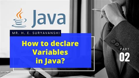 How To Declare Variables In Java 2 Java Programming Youtube