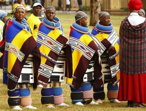 Ndebele Women In South Africa Ndebele Traditional Attire African Clothing African