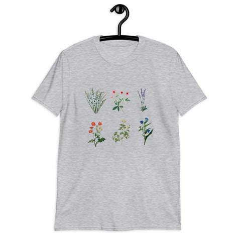 Wild Flowers Shirt Wildflower Tee Floral T Shirt Botanical Etsy