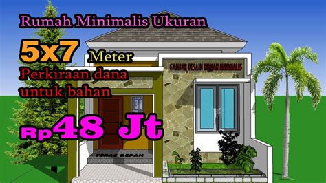 Ada satu kamar utama untuk orang tua, serta. Desain rumah minimalis sederhana 5x7 meter 2 kamar - YouTube