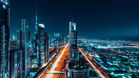 Wallpapers Hd Dubai Night Cityscape