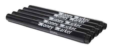 Counterfeit money detector checker pen. Money Marker (5 Counterfeit Pens) - Counterfeit Bill Detector Pen with Upgraded Chisel Tip ...
