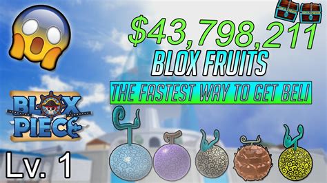 Roblox Blox Fruits How To Get Beli Fast Youtube