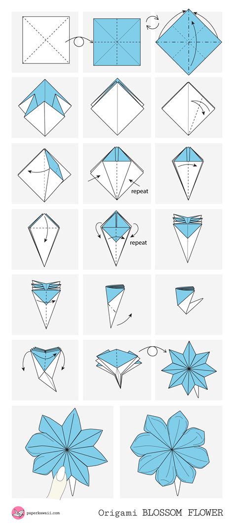Step By Step Origami Flowers Instructions Beautiful Insanity