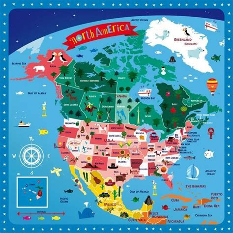 Illustrated Map By Oliver Latyk America Map Illustration Illustrated