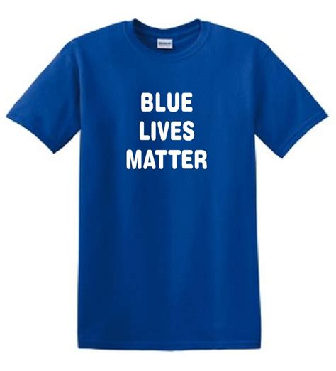 Blue Lives Matter Tshirt Law Enforcement Etsy