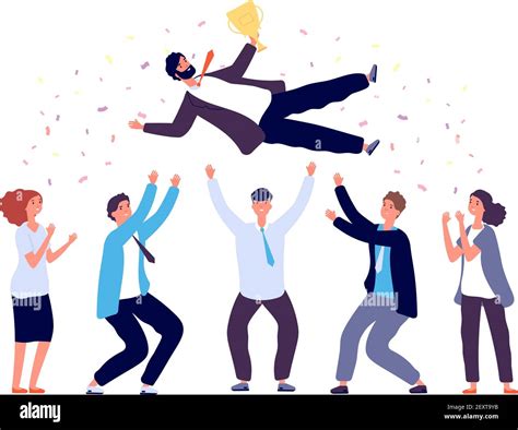Man Happy At Work Office Success Cut Out Stock Images And Pictures Alamy