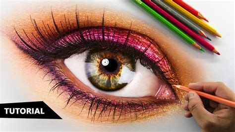How To Draw Anime Eyes With Colored Pencils Colored Pencil Eye