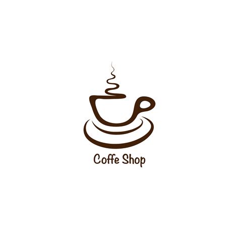 Coffee Shop Logo Design Template Minimal Logo Concept Simple Logo