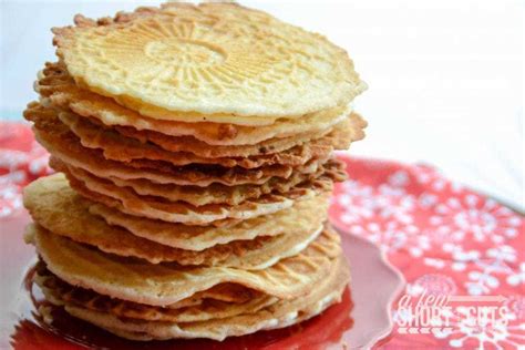 The rest of the ingredients are standard and easy to throw together, so you can have dinner ready in 45 minutes. Gluten Free Pizzelle Cookies - A Few Shortcuts