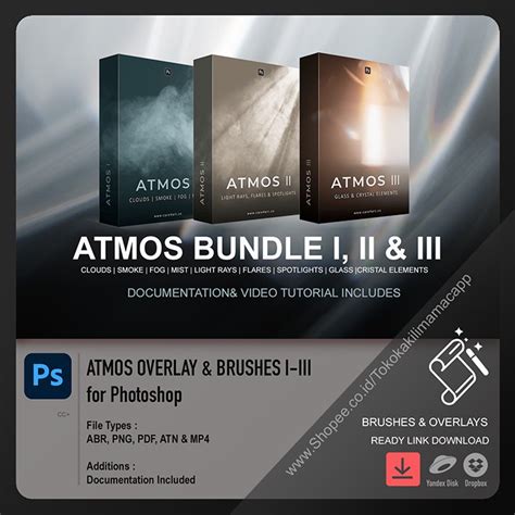 Jual Atmos Brushes Overlays For Photoshop Shopee Indonesia
