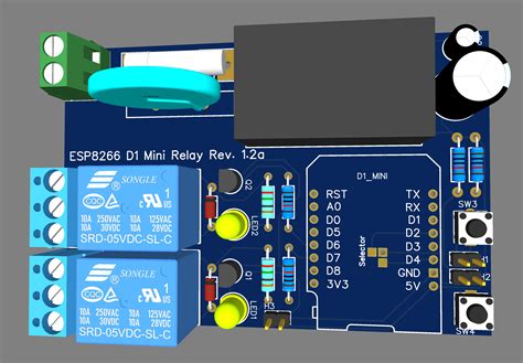 ESP Relay With AC EasyEDA Open Source Hardware Lab