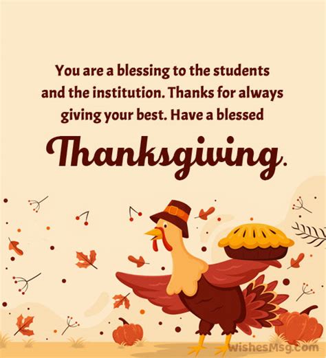 60 Best Thanksgiving Messages For Teachers Wishesmsg