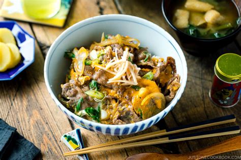 Gyudon Japanese Beef Rice Bowl Just One Cookbook