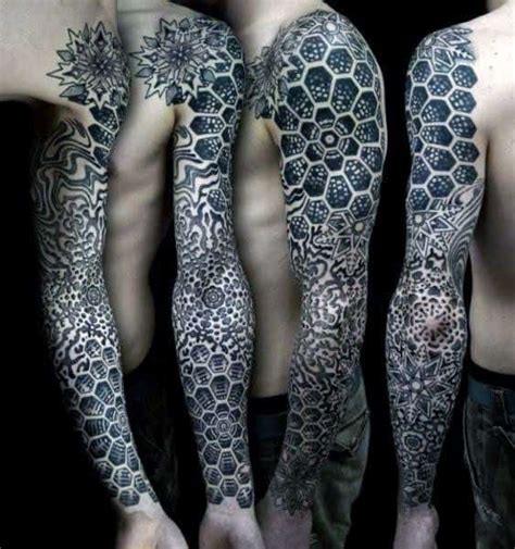 47 Cool Geometric Tattoo Sleeve Designs For Men 2023 Guide