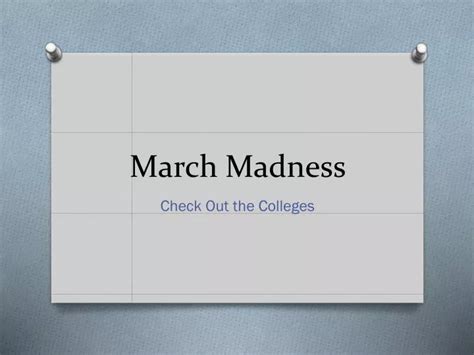 Ppt March Madness Powerpoint Presentation Free Download Id2699175