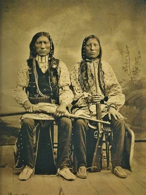 Two Cheyenne Indian Warriors Native American Indians North American