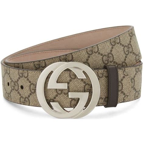 Gucci Gg Supreme Belt 405 Liked On Polyvore Featuring Mens Fashion