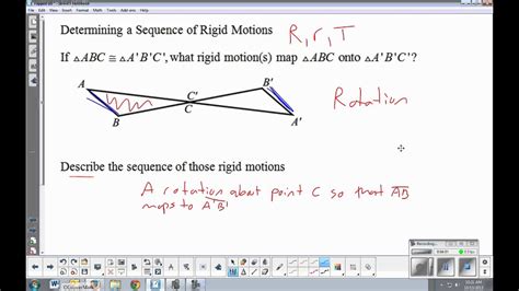 Write A Sequence Of Rigid Motions That Maps To