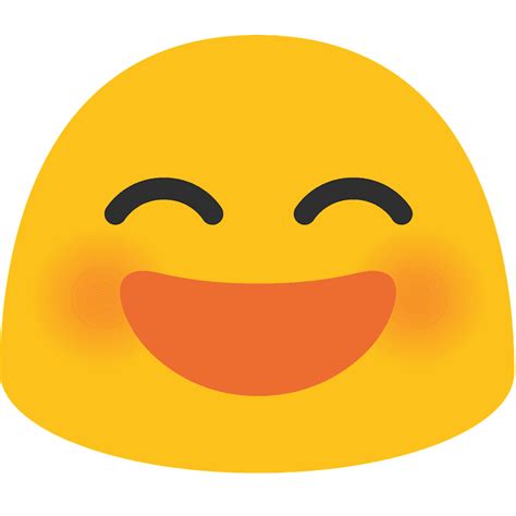 Grinning Face With Smiling Eyes Emoji Clipart Free Download