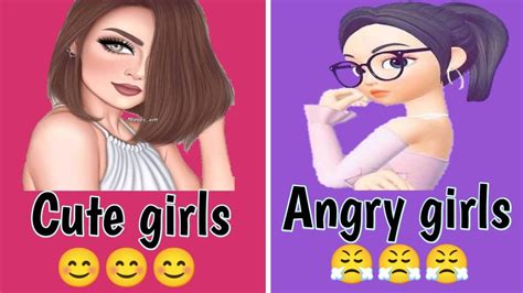 Cute Girls Vs Angry Girls 😊🌹😤 Youtube