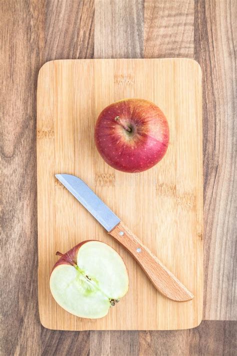 Apple Knife Chopping Board Stock Photo Image Of Cook 62738684