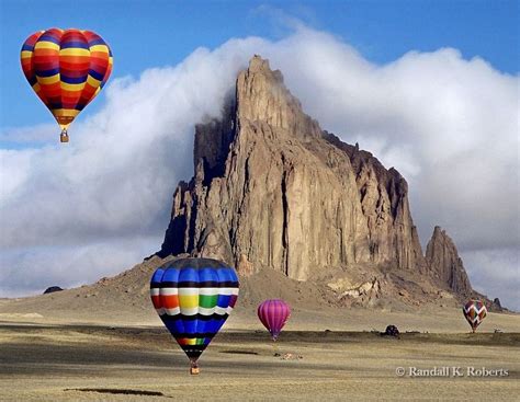 Balloon Rally Over Shiprock New Mexico Randall K Roberts Air