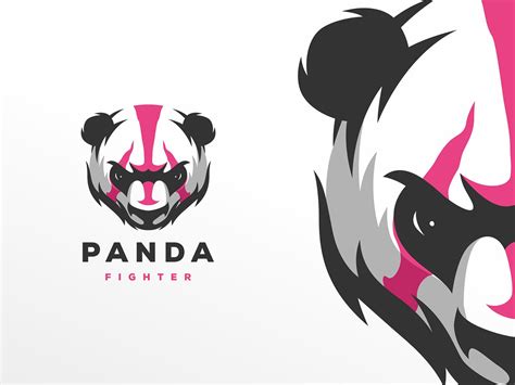 Panda Fighter Logo Design By Modal Tampang On Dribbble
