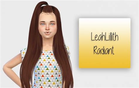 Leahlillith Radiant Hair Kids Version At Simiracle • Sims 4 Updates