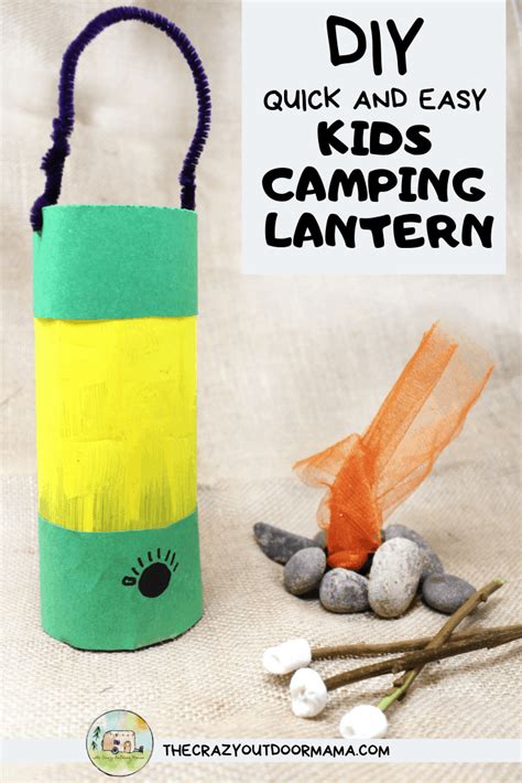 Cute Camping Craft For Kids Glowing Camping Lantern Made From A Water