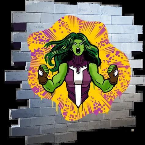 She Hulk Smash Fortnite Spray Skin Tracker