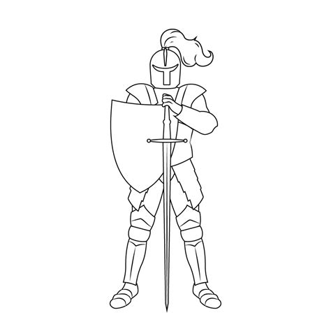 How To Draw A Knight Step By Step