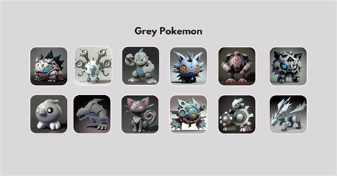 20 Grey Pokemon Explained 3d Images