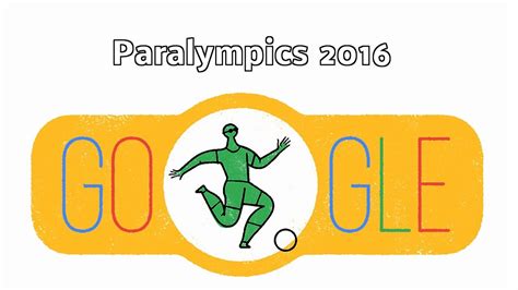 It is not just a beautiful design of the launch page of the search engine, they contain animation. Start of the 2016 Paralympics - Paralympics 2016 (Google Doodle) - YouTube