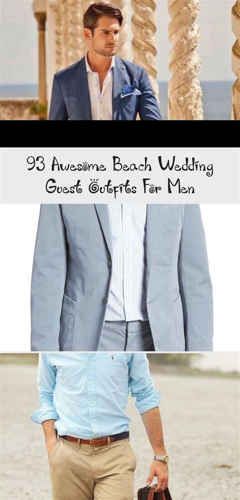 Check out our beach wedding attire selection for the very best in unique or custom, handmade pieces from our shops. 93 Awesome Beach Wedding Guest Outfits for Men # ...