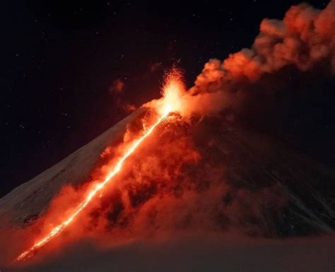 Explosive Eruption Of Klyuchevsaya Sopka Volcano Continues In Kamchatka