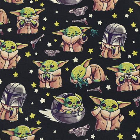 Baby Yoda Fabric Star Wars Fabric Cartoon Anime Fabric Cotton