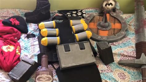 How I Made My Demoman Cosplay Ft Leo In The Background Youtube